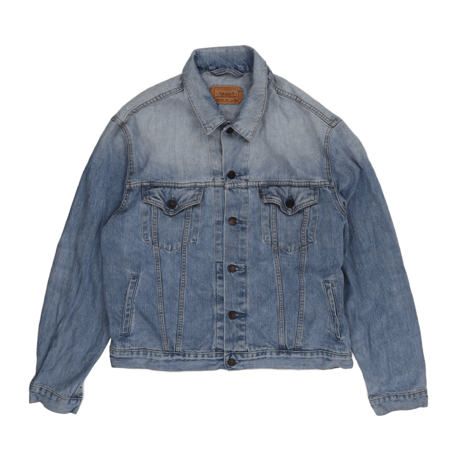 Levi's 70550 Vintage Denim Jacket Light Blue XL Heavyweight Cotton