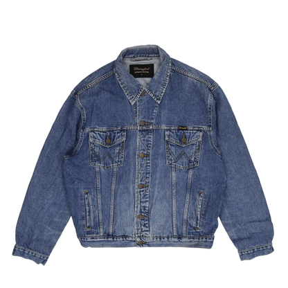 Wrangler Vintage Denim Jacket Blue XL 100 Percent Cotton Collared