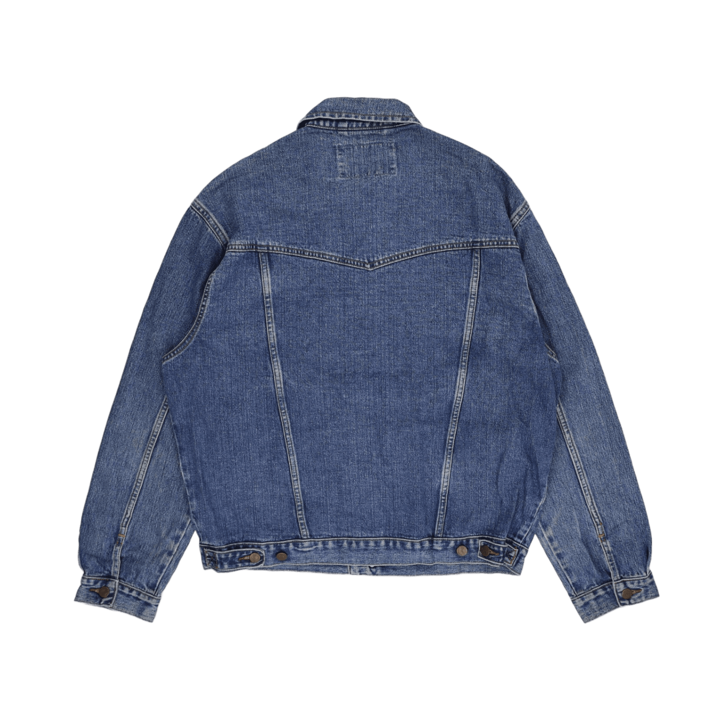 Wrangler Vintage Denim Jacket Blue XL 100 Percent Cotton Collared