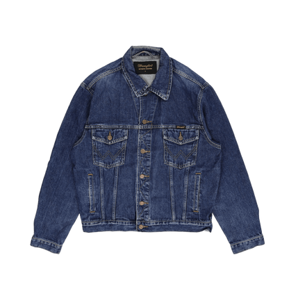 Wrangler Authentic Western Denim Jacket Blue Medium Cotton Unisex
