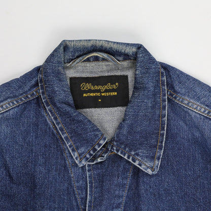 Wrangler Authentic Western Denim Jacket Blue Medium Cotton Unisex