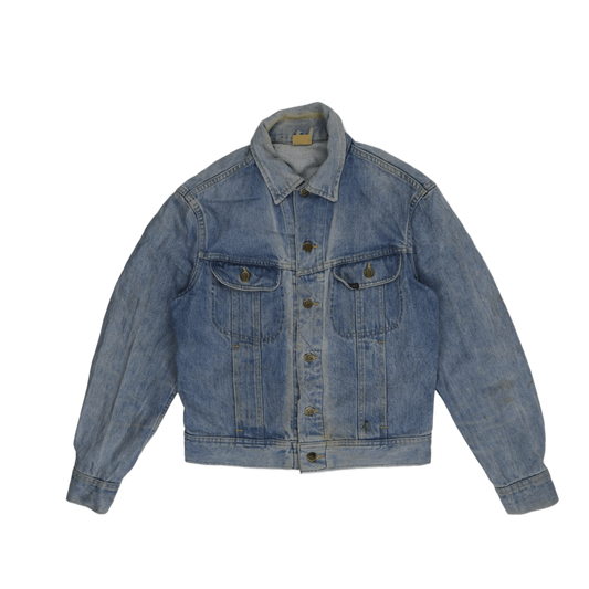 Lee Vintage Denim Trucker Jacket Blue Size 40 Cotton Collared