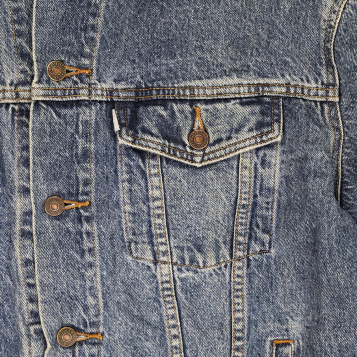 Levi's Vintage Blue Denim Trucker Jacket Medium Cotton