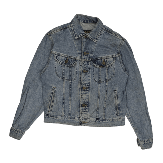 Lee Vintage Light Blue Denim Jacket Men Size Small 100 Percent Cotton