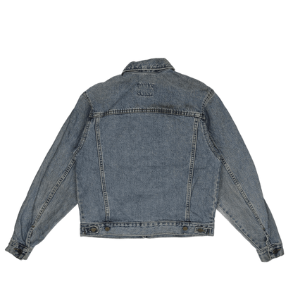 Lee Vintage Light Blue Denim Jacket Men Size Small 100 Percent Cotton