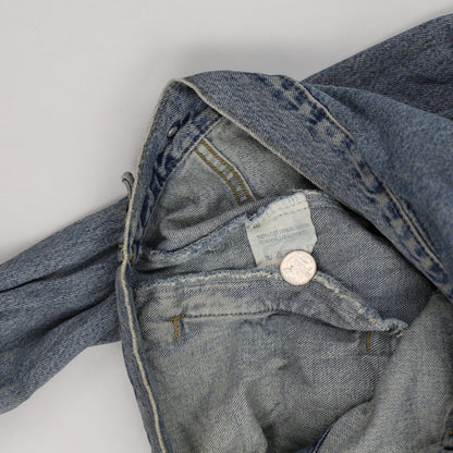 Lee Vintage Light Blue Denim Jacket Men Size Small 100 Percent Cotton