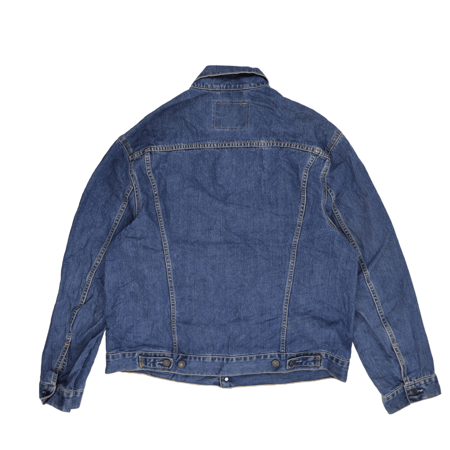 Levi's Vintage 70550 Blue Denim Trucker Jacket Size XL Cotton