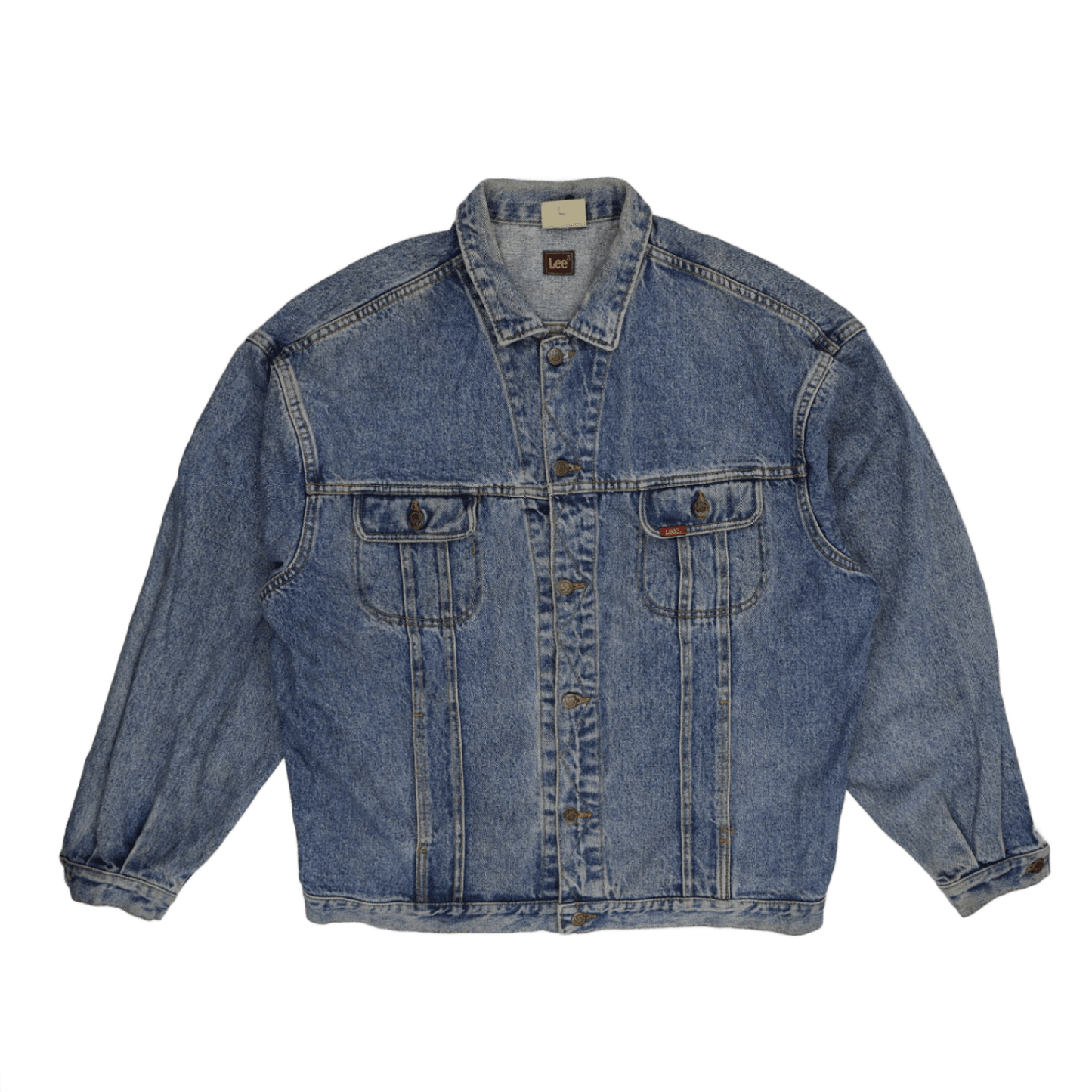Lee Vintage Blue Denim Jacket XL Cotton Men's
