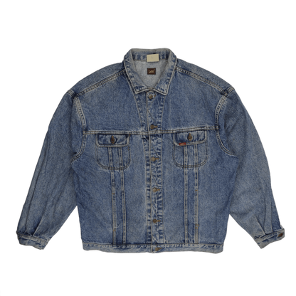 Lee Vintage Blue Denim Jacket XL Cotton Men's