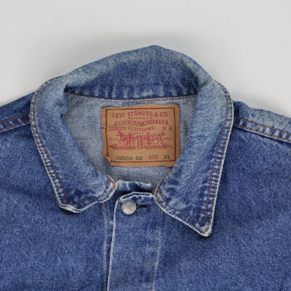 Levi's Classic Denim Jacket Blue XL Cotton Denim Vintage