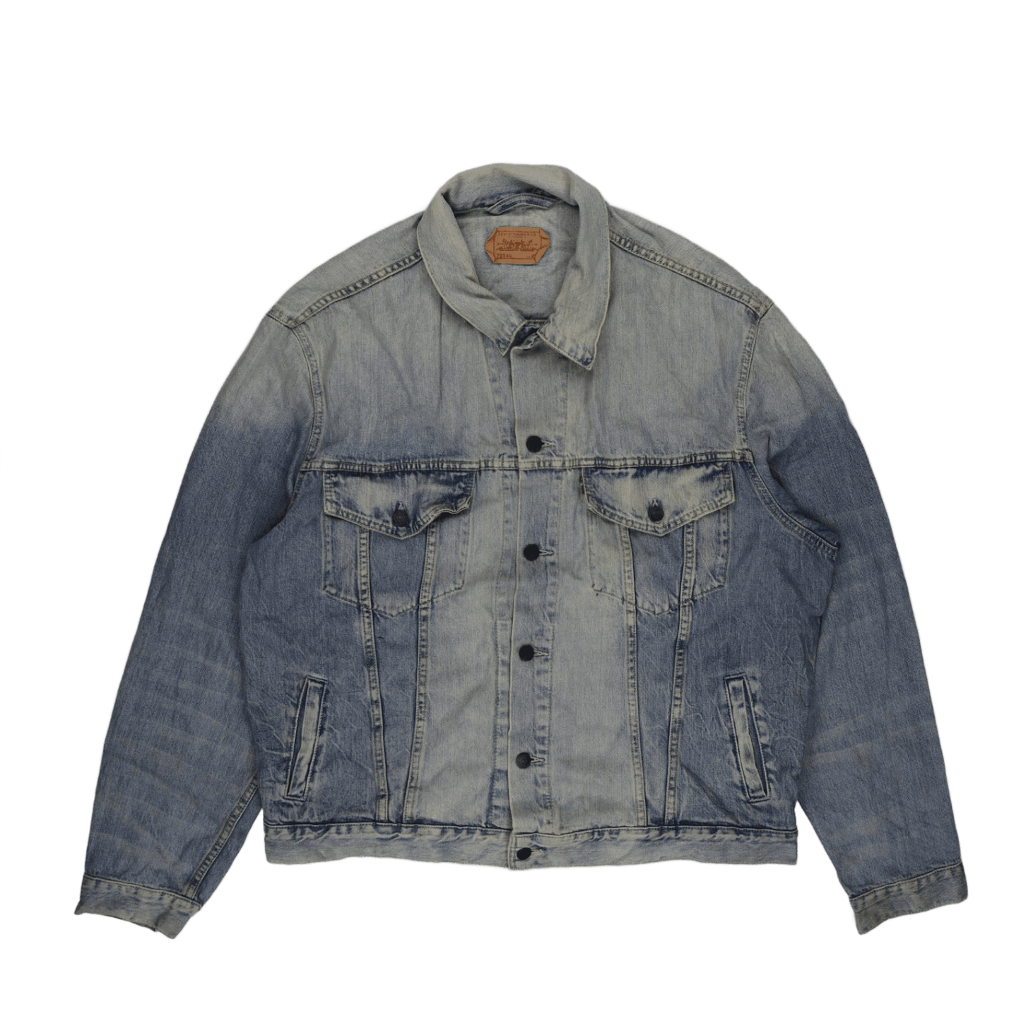 Levi's 70550 Vintage Light Blue Denim Trucker Jacket XXL Cotton Collared