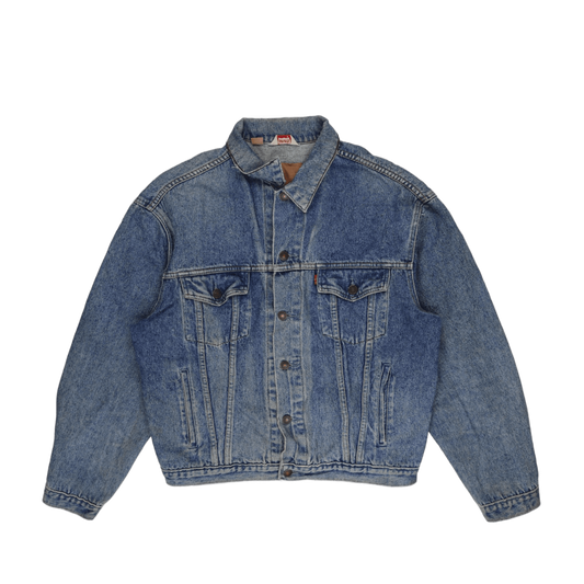 Levi's Vintage Blue Denim Trucker Jacket Men's Large Cotton