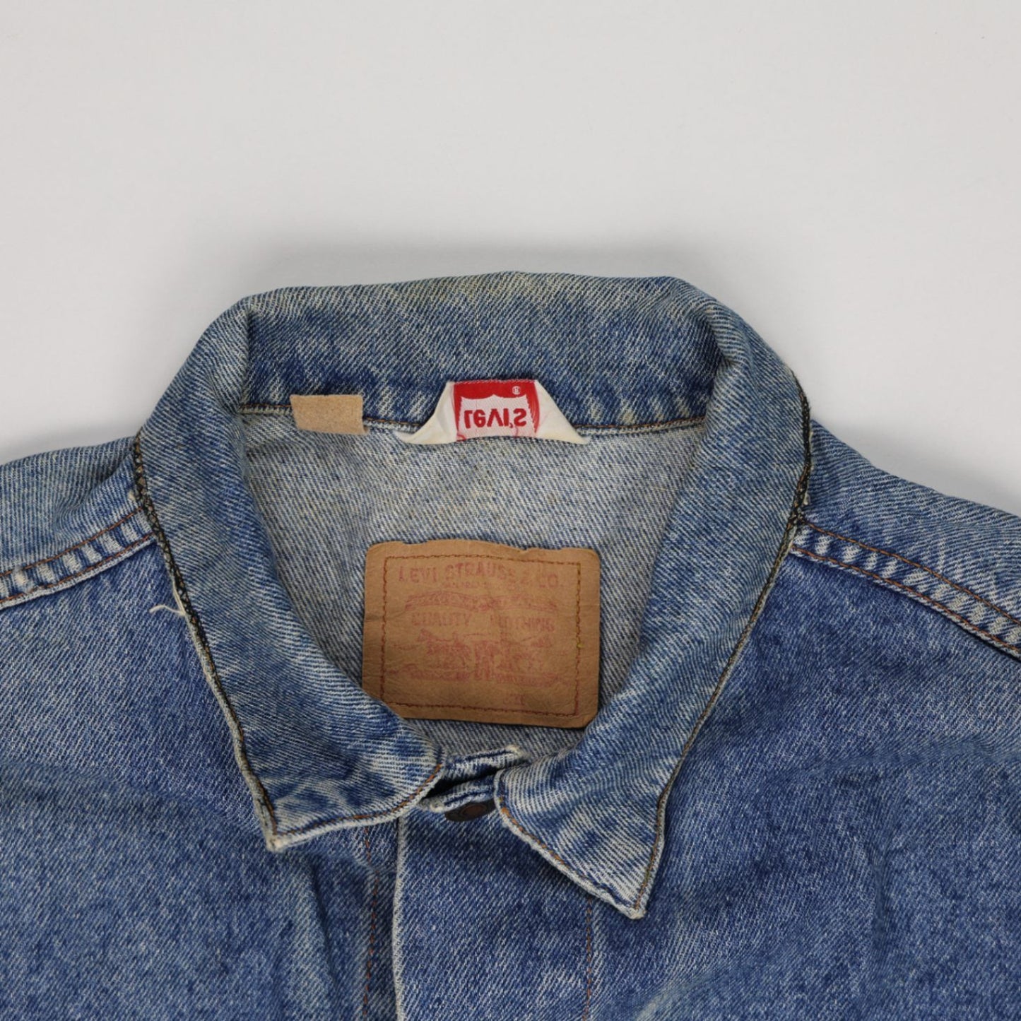 Levi's Vintage Blue Denim Trucker Jacket Men's Large Cotton