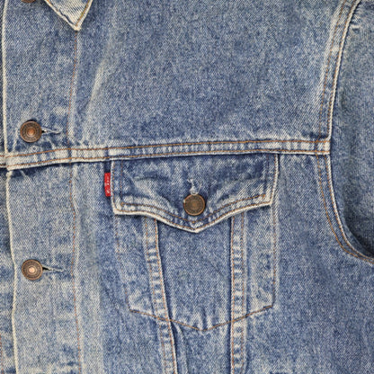 Levi's Vintage Blue Denim Trucker Jacket Men's Large Cotton
