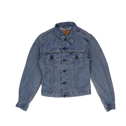 Levi's Vintage Medium Blue Denim Jacket for Women Size M Cotton Collared