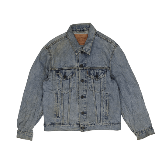 Levi's Vintage Light Blue Denim Trucker Jacket Men's Small 100% Cotton Collared