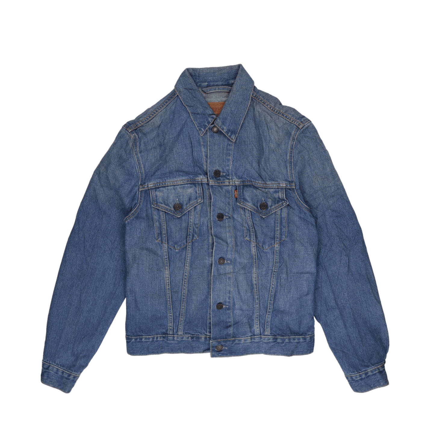 Levi's Vintage 70500-04 Blue Denim Trucker Jacket Large Cotton