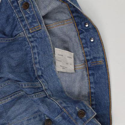 Levi's Vintage 70500-04 Blue Denim Trucker Jacket Large Cotton
