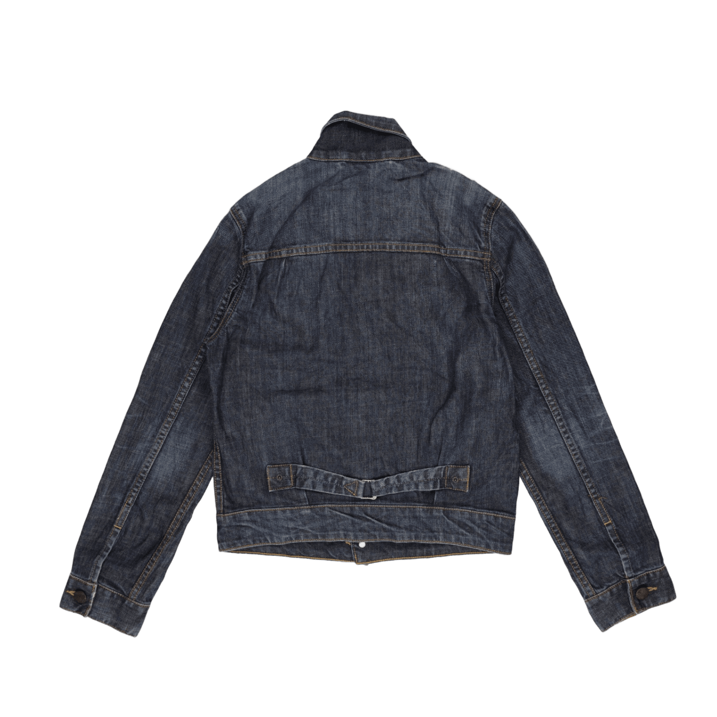 New Levi's Dark Wash Denim Trucker Jacket Size S Collared Men's