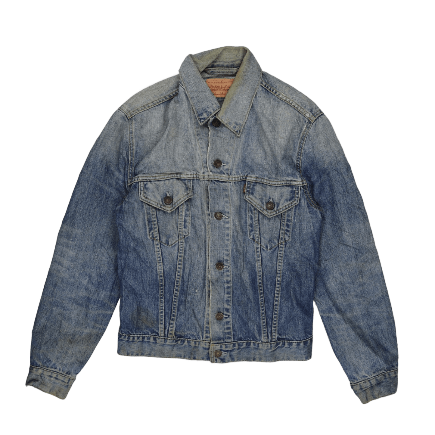 Levi's 70500 Denim Trucker Jacket Medium Blue Vintage 100 Percent Cotton Size M
