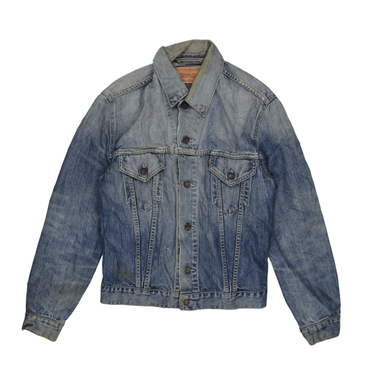 Levi's 70500 Denim Trucker Jacket Medium Blue Vintage 100 Percent Cotton Size M