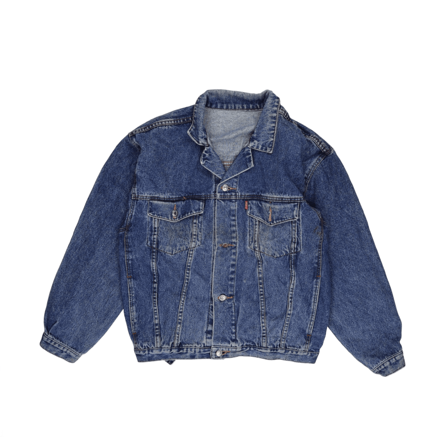 Levi's Vintage Blue Denim Trucker Jacket Large Cotton
