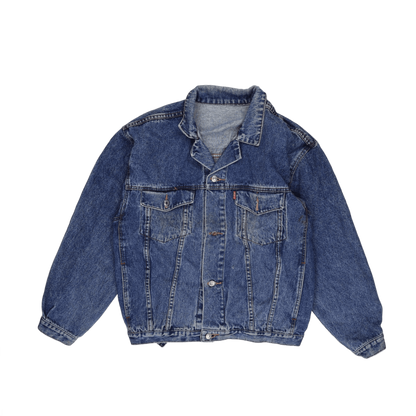 Levi's Vintage Blue Denim Trucker Jacket Large Cotton