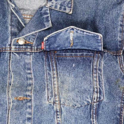Levi's Vintage Blue Denim Trucker Jacket Large Cotton