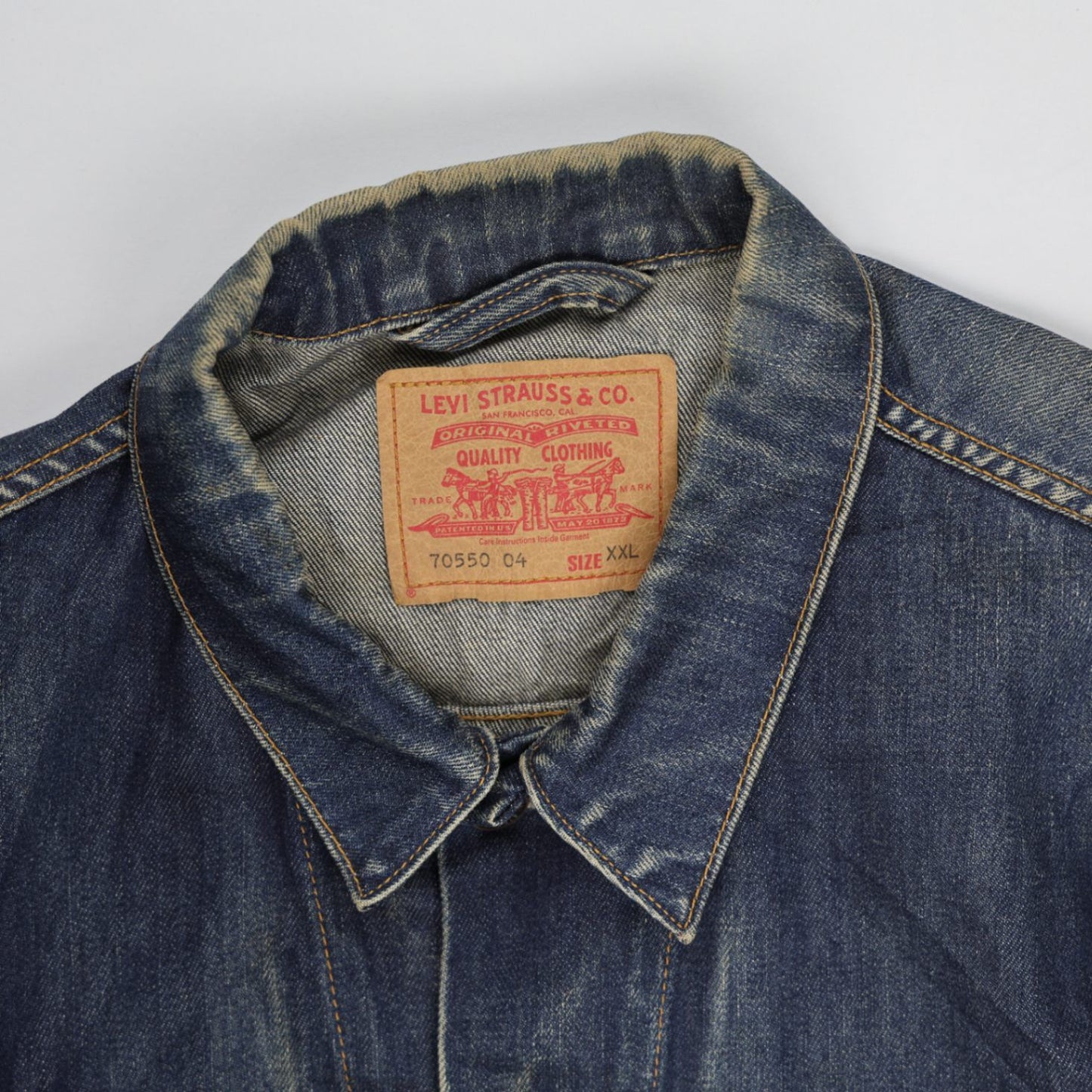 Levi Strauss & Co. Vintage Denim Trucker Jacket Blue XXL