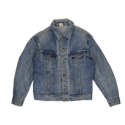 Lee Vintage Blue Denim Jacket Large Cotton Denim Collared