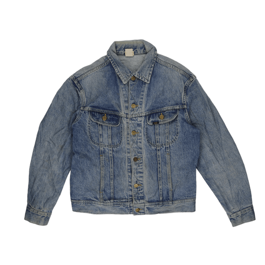 Lee Vintage Blue Denim Jacket Large Cotton Denim Collared