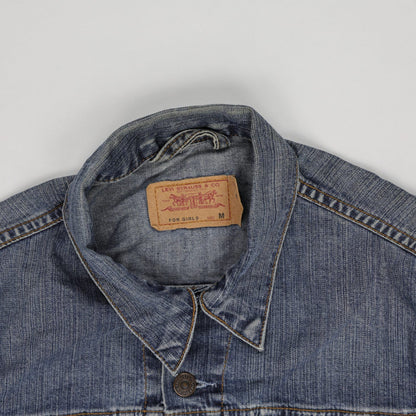 Levi Strauss & Co Vintage Women's Medium Blue Denim Trucker Jacket Cotton