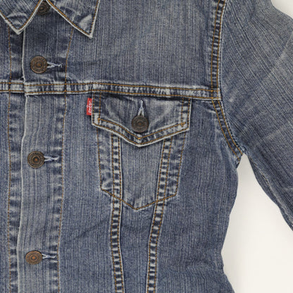 Levi Strauss & Co Vintage Women's Medium Blue Denim Trucker Jacket Cotton