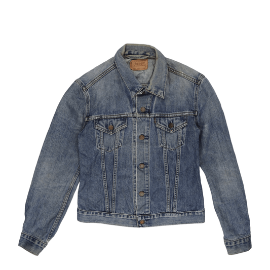 Levi's Vintage Medium Denim Trucker Jacket Blue Cotton Womens