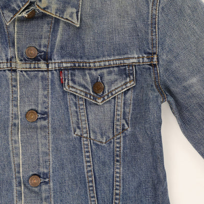 Levi's Vintage Medium Denim Trucker Jacket Blue Cotton Womens