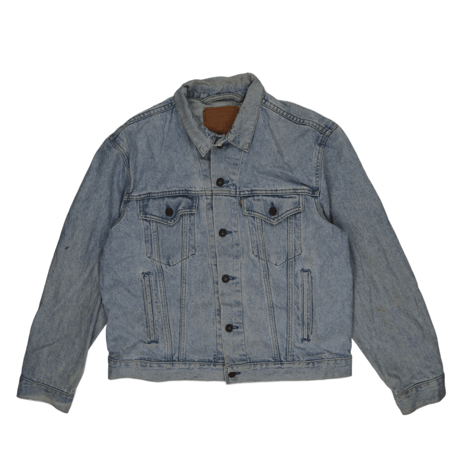 Levi's Vintage Light Blue Denim Trucker Jacket Size L 100% Cotton