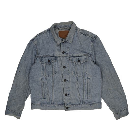 Levi's Vintage Light Blue Denim Trucker Jacket Size L 100% Cotton