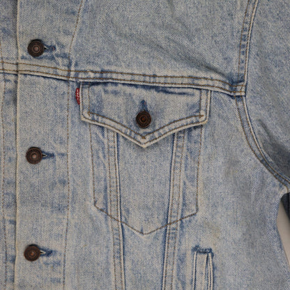 Levi's Vintage Light Blue Denim Trucker Jacket Size L 100% Cotton