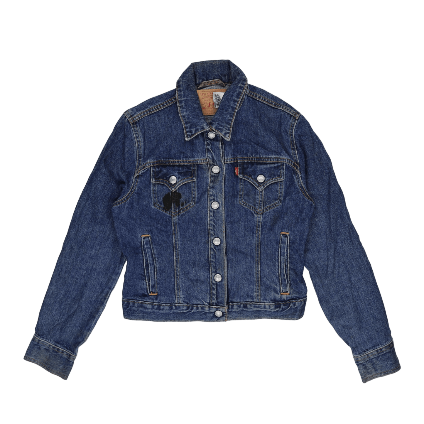 Levi's Vintage Blue Denim Trucker Jacket Women's Medium Cotton