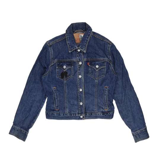 Levi's Vintage Blue Denim Trucker Jacket Women's Medium Cotton