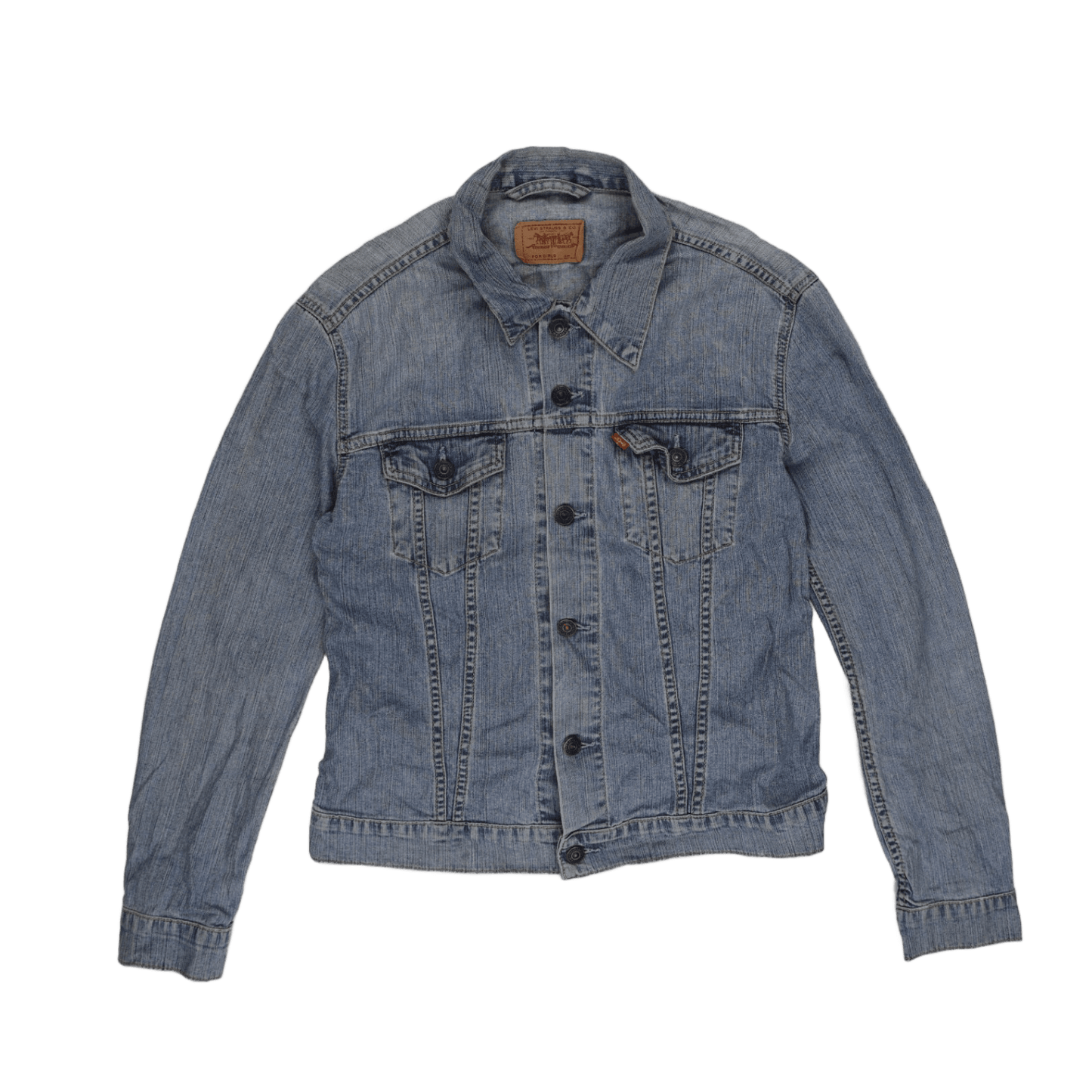 Levi's Vintage Light Blue Denim Jacket Women Size Large Cotton Collared