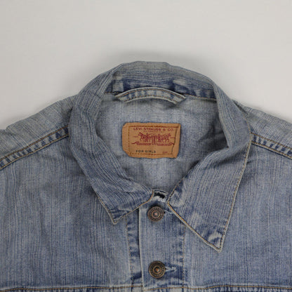 Levi's Vintage Light Blue Denim Jacket Women Size Large Cotton Collared