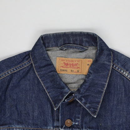 New Levi Strauss & Co Mens Denim Trucker Jacket Blue Medium