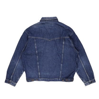 Wrangler Vintage Blue Denim Jacket Men XXL 100 Percent Cotton Collared