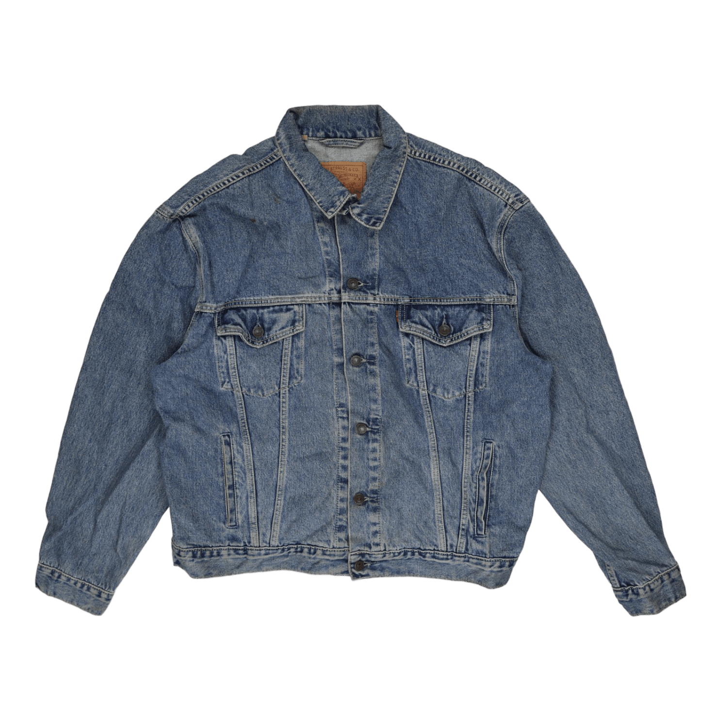 Levi's Vintage Blue Denim Trucker Jacket XXL Cotton