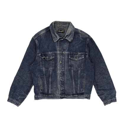 Wrangler Vintage Blue Denim Jacket Men's Large Cotton Denim Collared