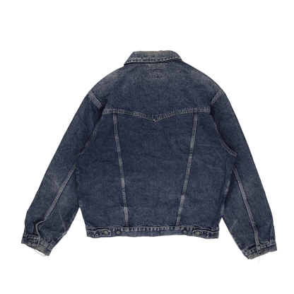 Wrangler Vintage Blue Denim Jacket Men's Large Cotton Denim Collared