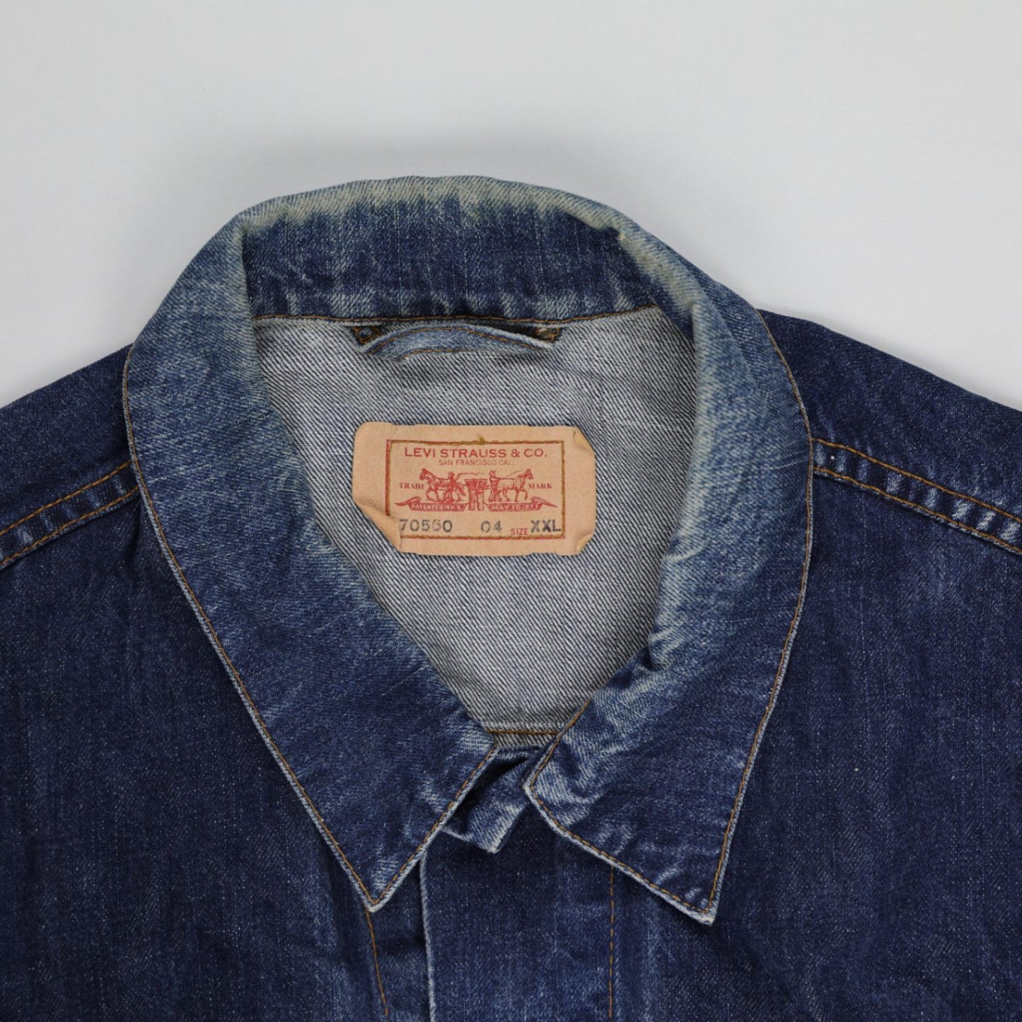 Levi's Vintage Denim Trucker Jacket Blue XXL Cotton