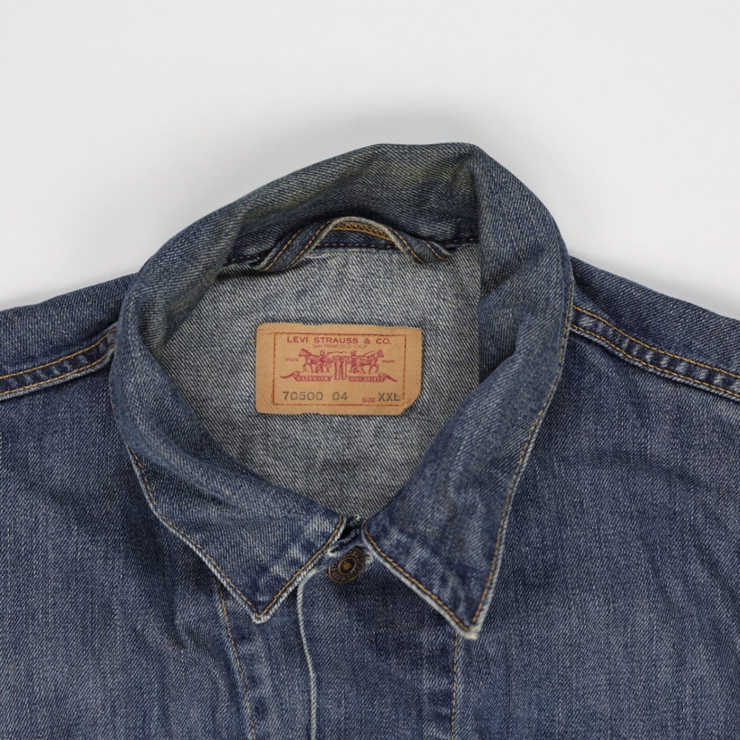 Levi's Vintage 70500 Denim Trucker Jacket Blue XXL Cotton