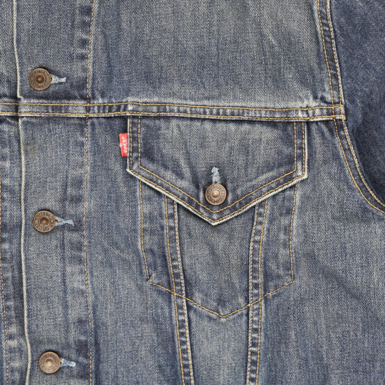 Levi's Vintage 70500 Denim Trucker Jacket Blue XXL Cotton